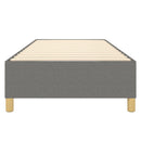Boxspring sengeramme Mørkegrå 100x200 cm Stof