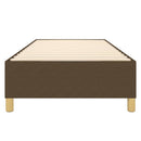 Boxspring sengeramme Mørkebrun 100x200 cm Stof