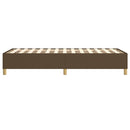 Boxspring sengeramme Mørkebrun 100x200 cm Stof