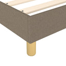 Boxspring sengeramme Taupe 100x200 cm Stof