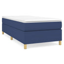 Boxspring sengeramme 100x200 cm stof blå