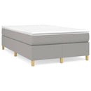 Boxspring sengeramme Lysegrå 120x200 cm Stof