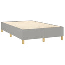 Boxspring sengeramme Lysegrå 120x200 cm Stof