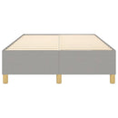 Boxspring sengeramme Lysegrå 120x200 cm Stof