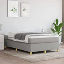 Boxspring sengeramme Lysegrå 120x200 cm Stof
