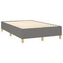 Boxspring sengeramme Mørkegrå 120x200 cm Stof