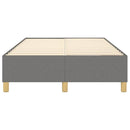 Boxspring sengeramme Mørkegrå 120x200 cm Stof
