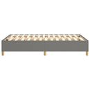 Boxspring sengeramme Mørkegrå 120x200 cm Stof