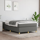 Boxspring sengeramme Mørkegrå 120x200 cm Stof