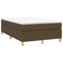 Boxspring sengeramme Mørkebrun 120x200 cm Stof