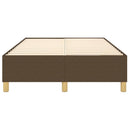 Boxspring sengeramme Mørkebrun 120x200 cm Stof