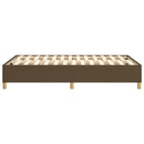 Boxspring sengeramme Mørkebrun 120x200 cm Stof