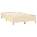 Boxspring sengeramme Creme 120x200 cm Stof