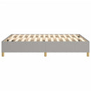 Boxspring sengeramme 140x190 cm stof lysegrå