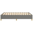 Boxspring sengeramme 140x190 cm stof mørkegrå