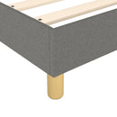 Boxspring sengeramme 140x190 cm stof mørkegrå