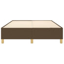 Boxspring sengeramme 140x190 cm stof mørkebrun
