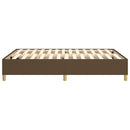 Boxspring sengeramme 140x190 cm stof mørkebrun