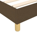 Boxspring sengeramme 140x190 cm stof mørkebrun