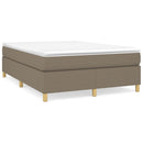 Boxspring sengeramme 140x190 cm stof gråbrun