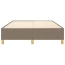 Boxspring sengeramme 140x190 cm stof gråbrun