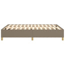 Boxspring sengeramme 140x190 cm stof gråbrun