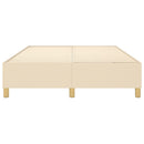 Boxspring sengeramme 140x190 cm stof cremefarvet