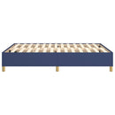 Boxspring sengeramme 140x190 cm stof blå