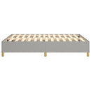 Boxspring sengeramme 140x200 cm stof lysegrå