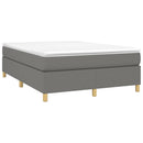 Boxspring sengeramme 140x200 cm stof mørkegrå