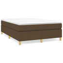 Boxspring sengeramme 140x200 cm stof mørkebrun