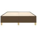 Boxspring sengeramme 140x200 cm stof mørkebrun