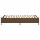 Boxspring sengeramme 140x200 cm stof mørkebrun