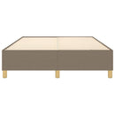 Boxspring sengeramme 140x200 cm stof gråbrun