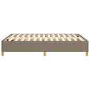 Boxspring sengeramme 140x200 cm stof gråbrun
