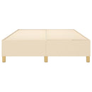 Boxspring sengeramme 140x200 cm stof cremefarvet