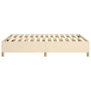 Boxspring sengeramme 140x200 cm stof cremefarvet