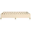 Boxspring sengeramme 140x200 cm stof cremefarvet