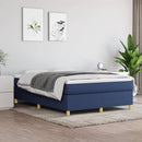 Boxspring sengeramme 140x200 cm stof blå