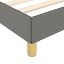 Boxspring sengeramme 160x200 cm stof mørkegrå