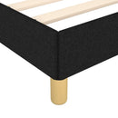 Boxspring sengeramme 160x200 cm stof sort