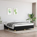 Boxspring sengeramme 160x200 cm stof sort