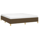 Boxspring sengeramme 160x200 cm stof mørkebrun
