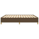 Boxspring sengeramme 160x200 cm stof mørkebrun