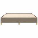 Boxspring sengeramme 160x200 cm stof gråbrun