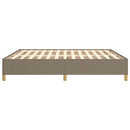 Boxspring sengeramme 160x200 cm stof gråbrun