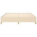 Boxspring sengeramme 160x200 cm stof cremefarvet