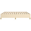 Boxspring sengeramme 160x200 cm stof cremefarvet