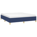 Boxspring sengeramme 160x200 cm stof blå