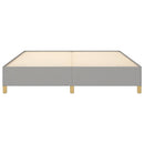 Boxspring sengeramme 180x200 cm stof lysegrå